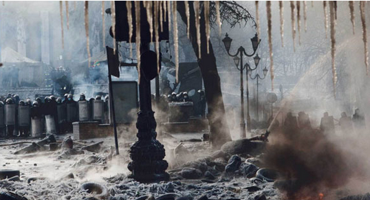 Fotografías más influyentes de 2014 - Protestas en Ucrania
