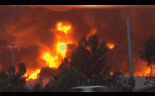Incendio en almacén de Amazon