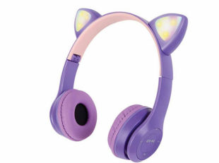 audifonos misik color morado