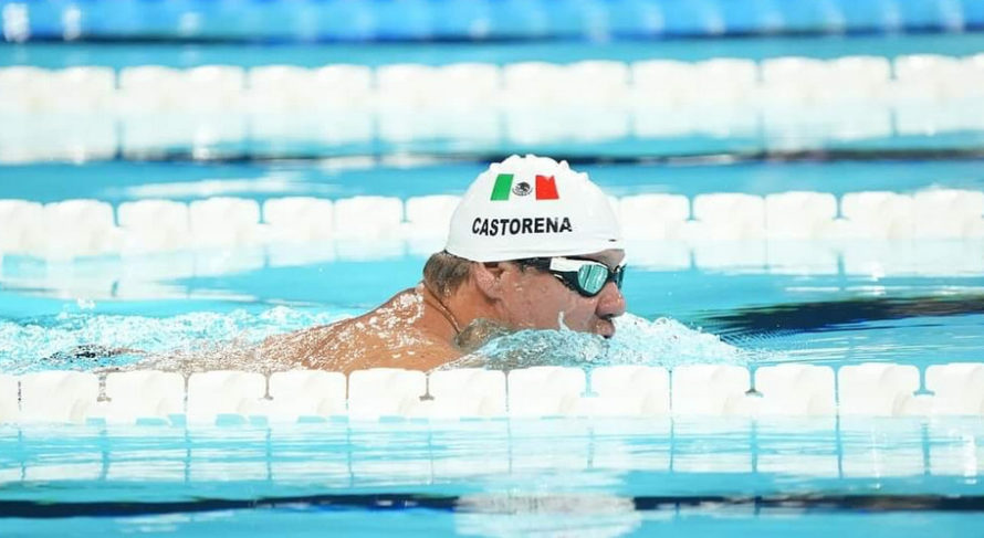 Arnulfo Castorena para natacion atleta mexicano medalla oro juegos paralimpicos paris 2024 50 metros dorso