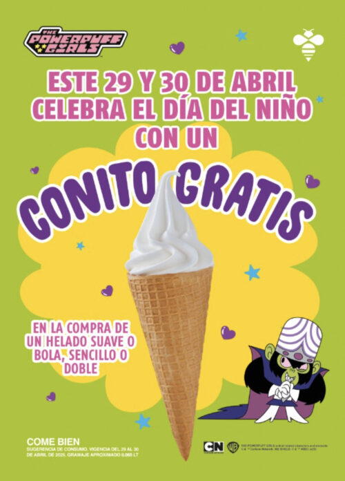 nutrisa dia del niño helado gratis