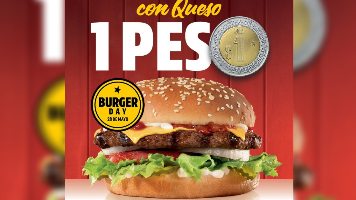 ¿Cuando es el día de la hamburguesa en Carl's Jr.?