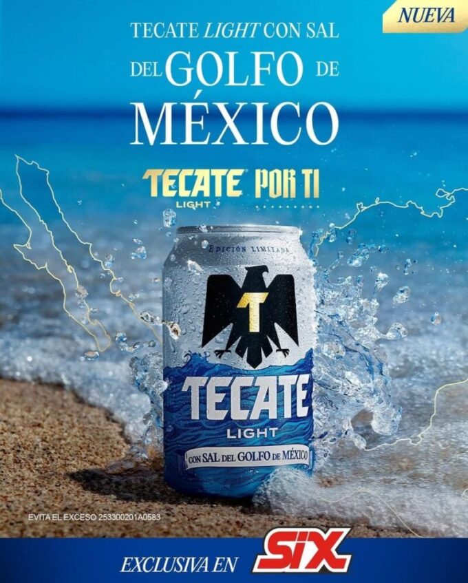 tecate light sal golfo de mexico tiendas six