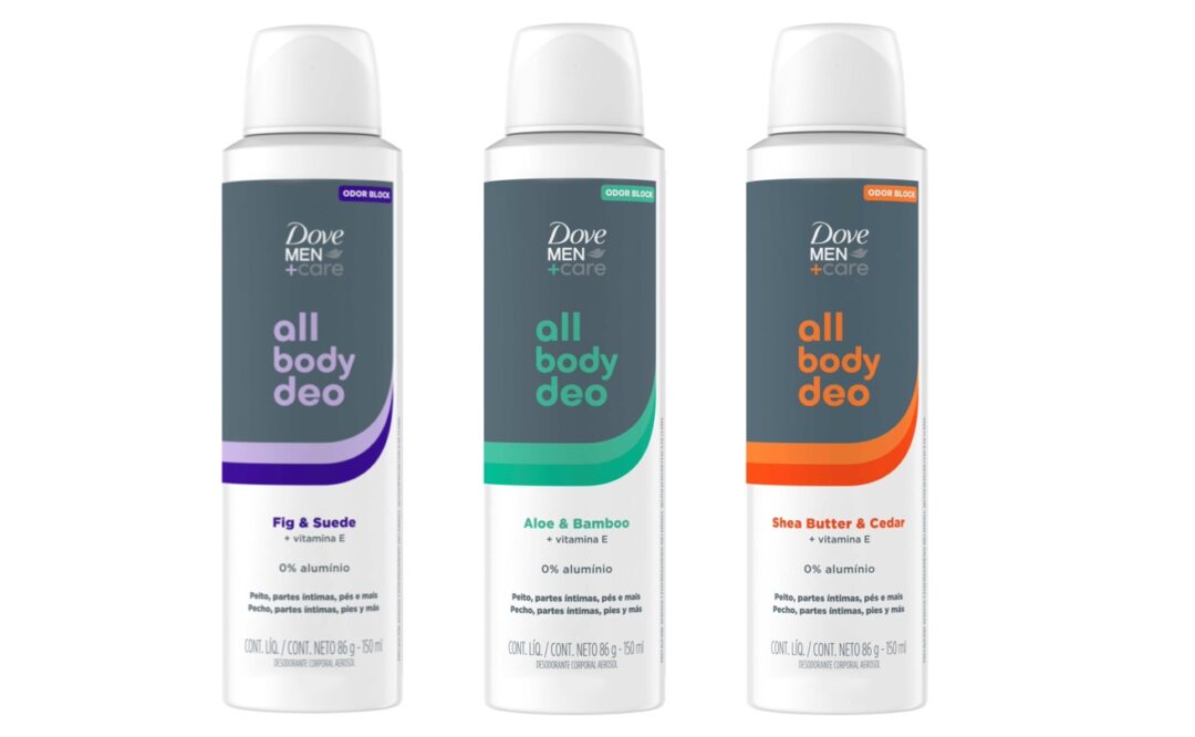 Dove Men+Care lanza All Body Deo para competir con Axe Body Spray, Old Spice Total Body y Rexona All Body Deo en esta categoría emergente