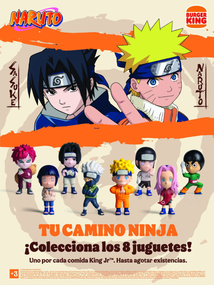 burger king naruto combos fuguras coleccionables