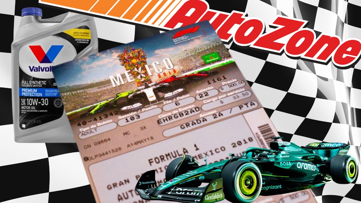 AutoZone F1. Cortesía: AutoZone, Aramco, Valvoline