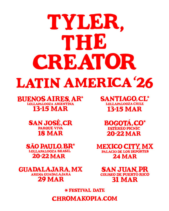 Fechas y sedes de la gira de Tyler, the Creator en Latinoamérica. Foto: X @tylerthecreator