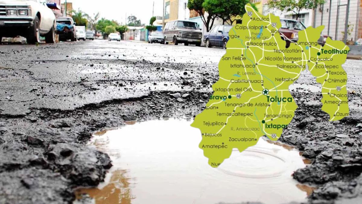 Baches en Edomex. Cortesia Ciudadanos en red, Pinterest