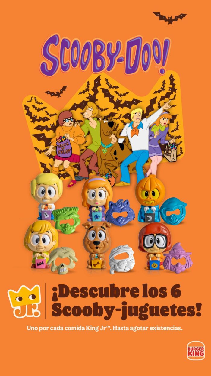 Burger King celebra el Día de Muertos y Halloween con juguetes de colección de Scooby-Doo. Foto: Cortesía Burger King México