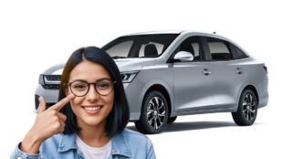 Aveo 2026. Cortesia Chevrolet, Canva, Gemini IA