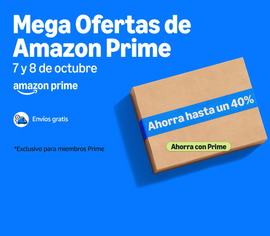 Las Mega Ofertas de Amazon Prime 2025 serán este 7 y 8 de octubre, exclusivas para clientes. Foto: Amazon México