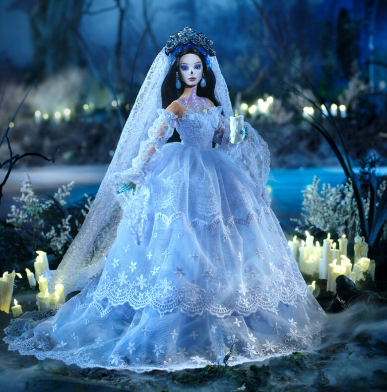 Barbie Día de Muertos inspirada en La Llorona. Foto: Cortesía Mattel México.