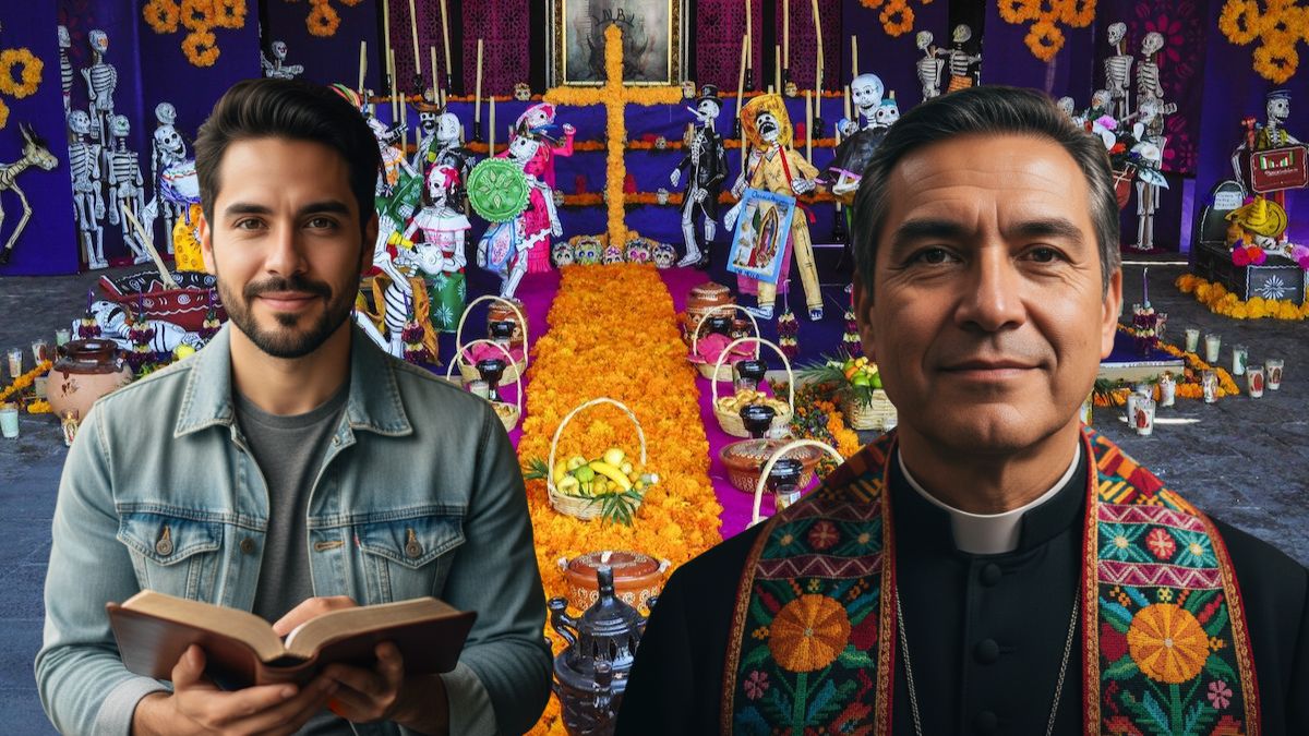 Día de Muertos cristianos catolicos. Imagen Desde la Fe, Gemini IA