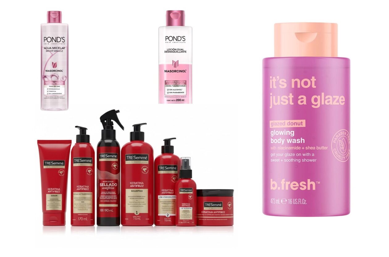 Tres lanzamientos que revolucionan el cuidado personal en México: POND'S, b.fresh y TRESemmé. Foto: Cortesía de las marcas.