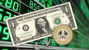 Peso vs dólar. Imagen Gemini IA, Canva