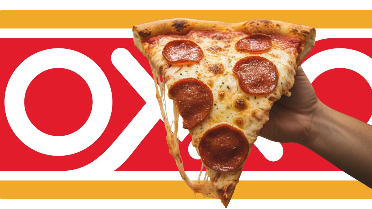 Oxxo pizza SBarro. Cortesia Oxxo, Gemini IA