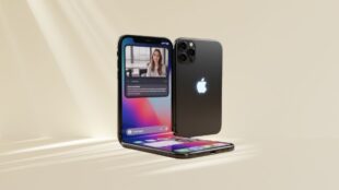 iPhone plegable. Gemi IA, Canva