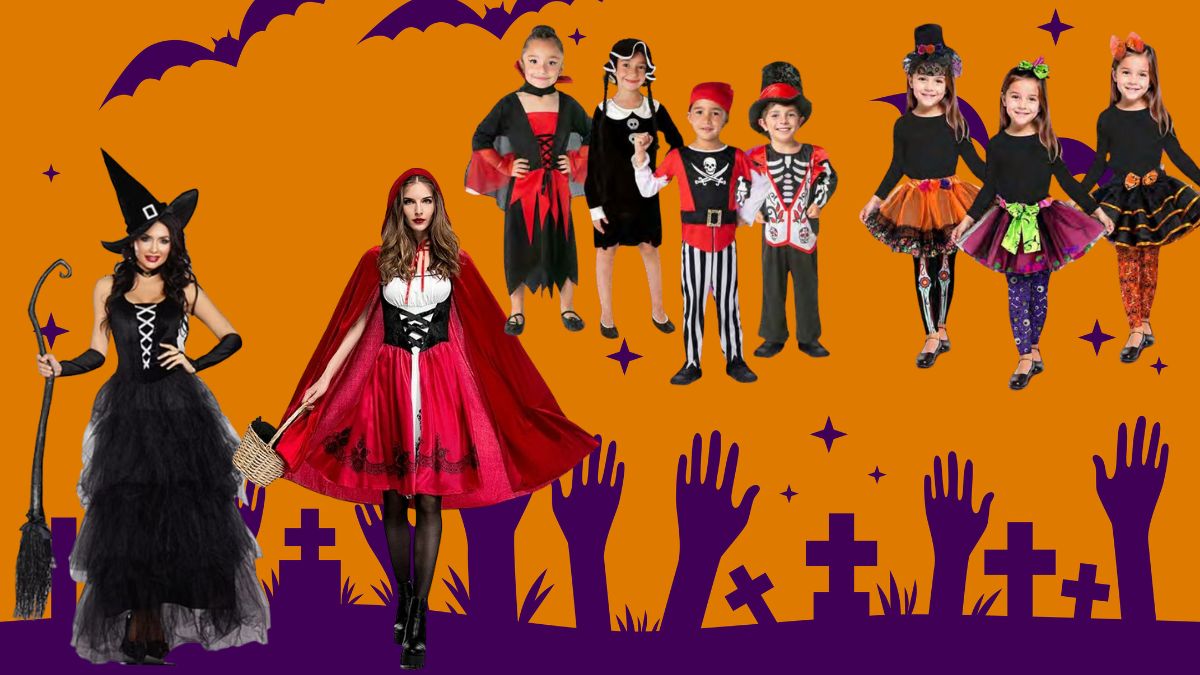 Tienda de disfraces Halloween. Imagen Soriana, Chedraui, WalMart, Canva
