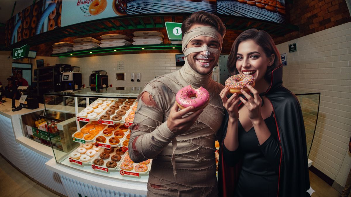 Krispy Kreme. Imagen Gemini IA y Krispy Kreme