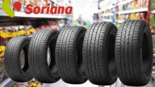 Llantas. Imagen con Gemin iIA, Canva, Soriana