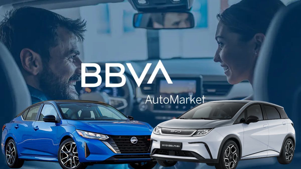 BBVA Autos. Cortesía BBVA, Nissan, BYD