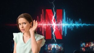 Sonido intro Netflix Tudum. Imagen Gemini IA, Canva
