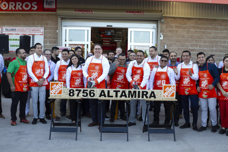 Apertura de nueva tienda de The Home Depot en México. Foto: Cortesía The Home Depot México
