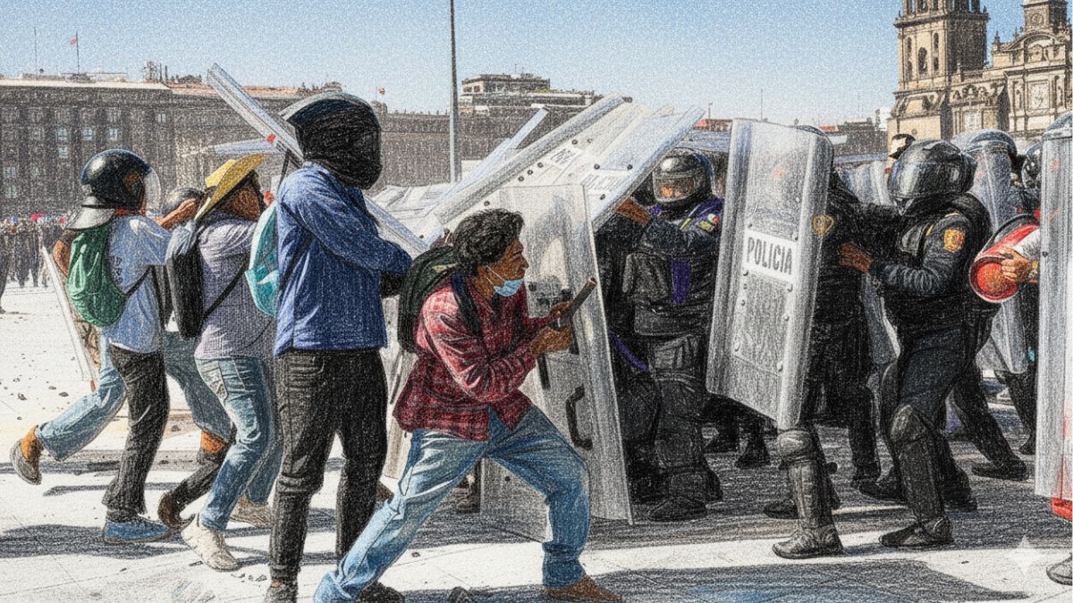 Marcha 20 de Noviembre. Imagen Gemini IA