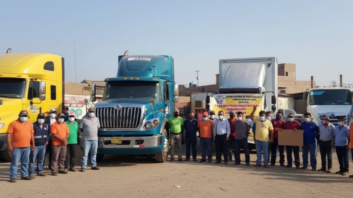 paro transportistas México. Imagen Gemini IA