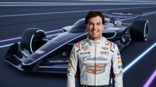 Checo Pérez en Cadillac. Imagen conceptual Gemini IA