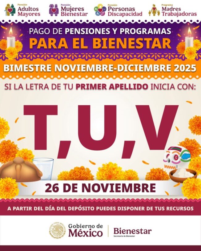 Pagos a mujeres de Pensión Bienestar. Foto: X Ariadna Montiel