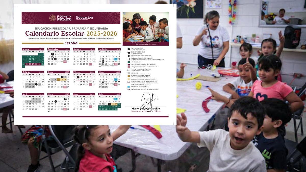 Calendario, clases. Image cortesía Gobierno