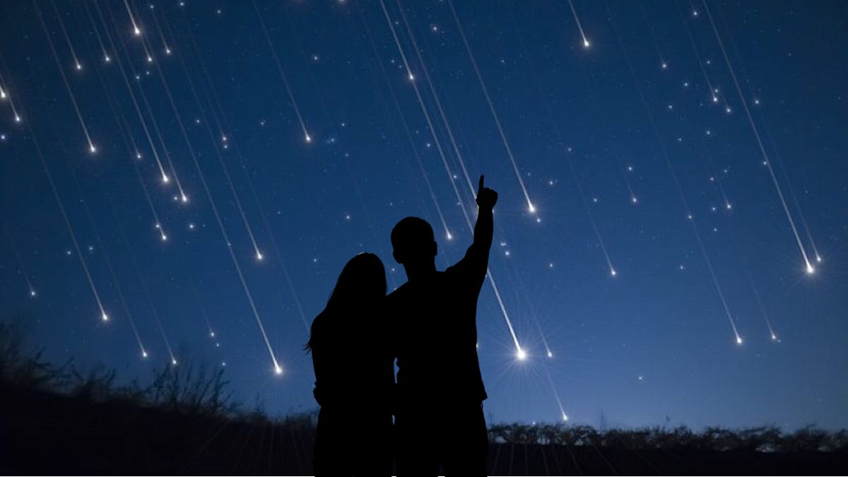 Lluvia de estrellas Gemínidas. Imagen Cortesía UNAM Global, Gemini IA