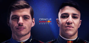 Yuki Tsunoda Max Verstappen Isack Hadjar 2026 Oracle Red Bull Racing. Photo Courtesy Oracle Red Bull Racing.
