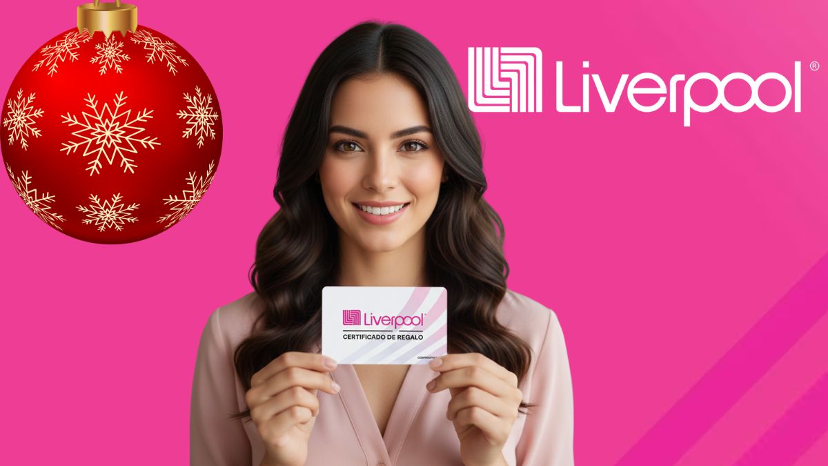 Tarjeta de regalo Liverpool. Imagen Gemini IA, Liverpool, Canva