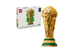 Trofeo Oficial de la Copa del Mundo 2026 de Lego. Foto: Cortesía LEGO.