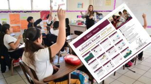 Regreso a clases enero 2026. Arte con imagenes de la SEP