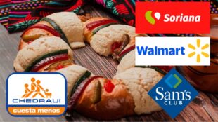Soriana, Chedraui, Sam´s Club, Walmart Rosca de Reyes Precios. Imagen UNAM, marcas.