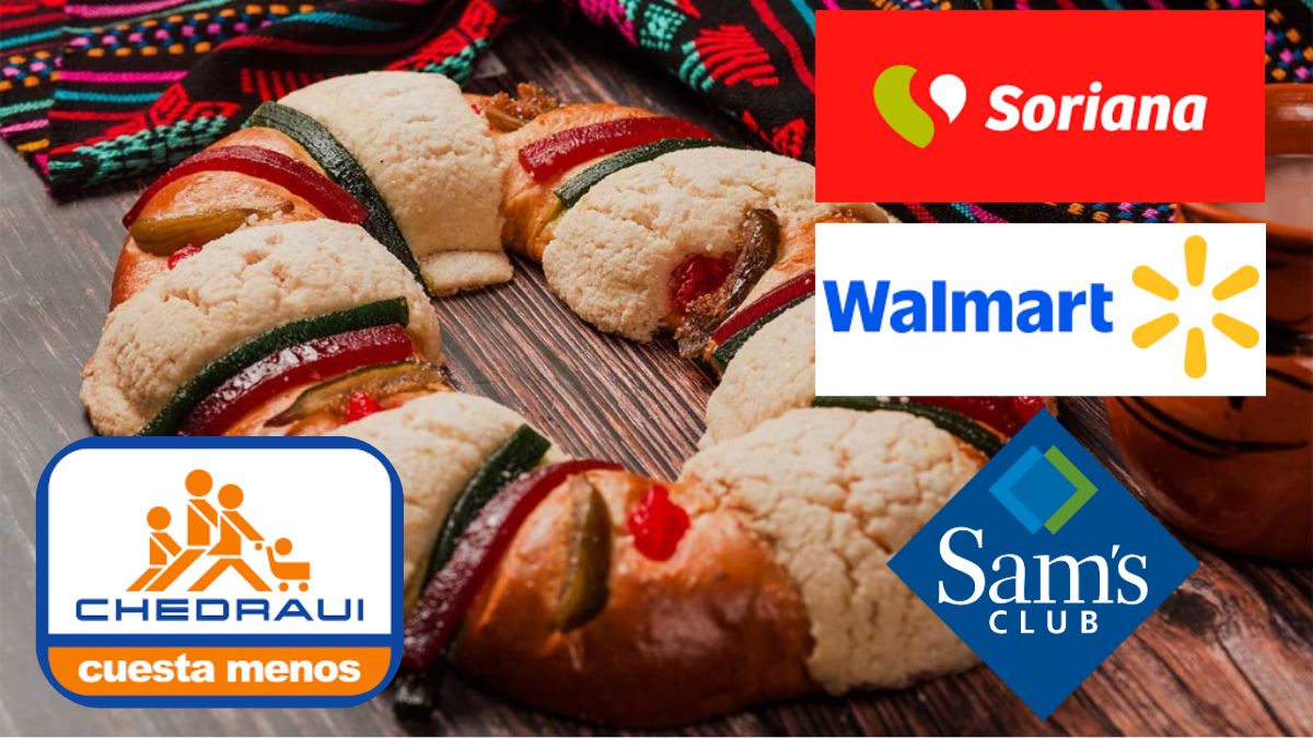 Soriana, Chedraui, Sam´s Club, Walmart Rosca de Reyes Precios. Imagen UNAM, marcas.