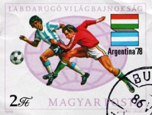 Argentina 1978 - Timbre postal de Hungría vs. Argentina para la Copa del Mundo. Foto: Bigstock.