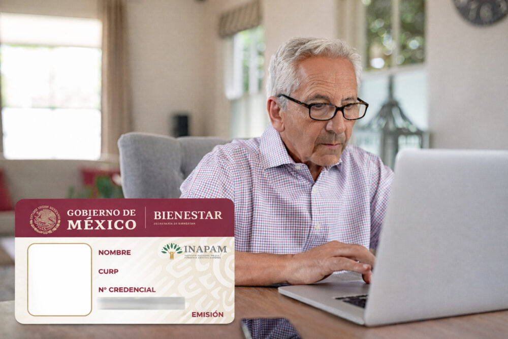 Tarjeta INAPAM 2026 para Adultos Mayores. Foto: Bigstock/Chatgpt