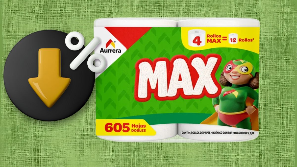 Bodega Aurrera papel de baño en oferta, este es el precio. Imagen de la marca