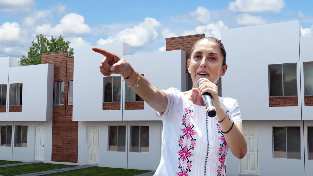 Claudia Sheinbaum vivienda Bienestar. Imagen cortesía Homify México y Presidencia