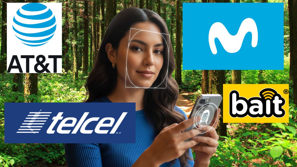 Registro celulares link. Imagen Gemini IA, AT&T, Movistar, Bait, Telcel