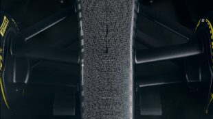 The nose of the Cadillac Formula 1 test livery. Foto: Cortesía Cadillac, GM.