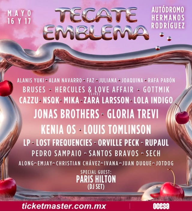 Tecate Emblema 2026 - Cartel. Foto: Cortesía Tecate Emblema / Instagram.