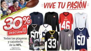 Soriana lanza descuento en playeras NFL por Super Bowl