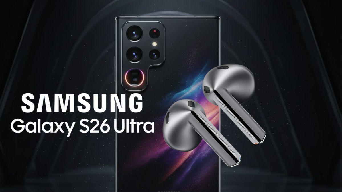 Samsung Galaxy S26 Ultra con audífono. Cortesía marca