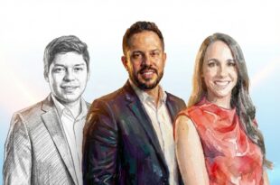 Nombramientos de la región. De izquierda a derecha: Alejandro Yasser Plaza, Gerente de Relaciones Públicas de MG Motor México; Claudio Ibarrola, Country Manager de Dreame México y Viviana Valdivieso, CMO de Nestlé Ecuador. Foto: Cortesía / Gemini AI