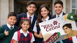 Beca Rita Cetina para estudiantes de escuelas privadas. Imagen Gemini IA